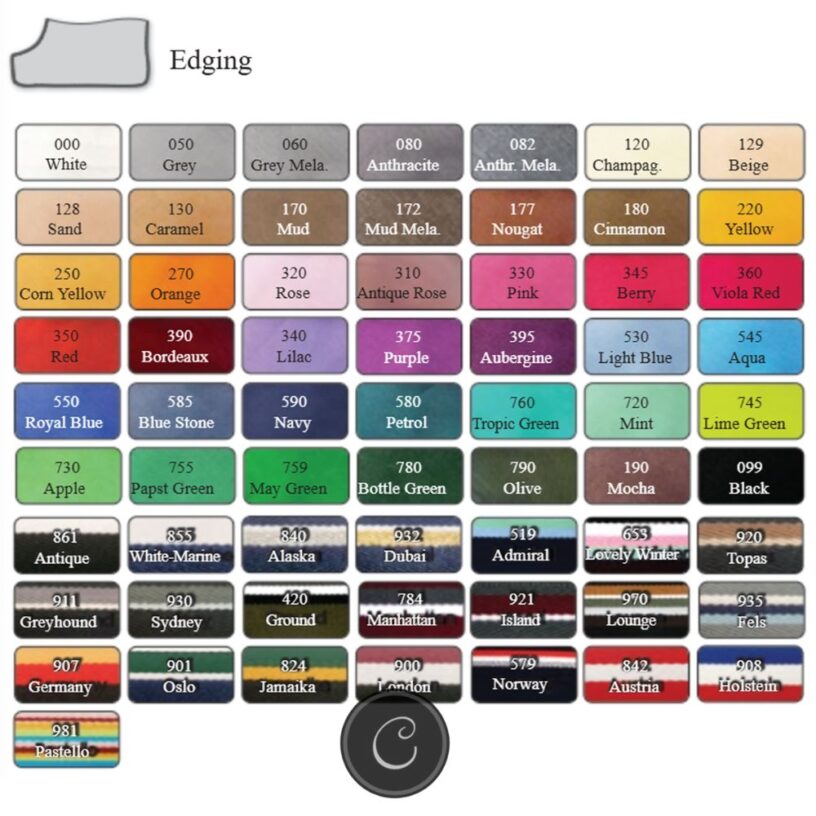 Equest Alpha Fleece deken randkleuren