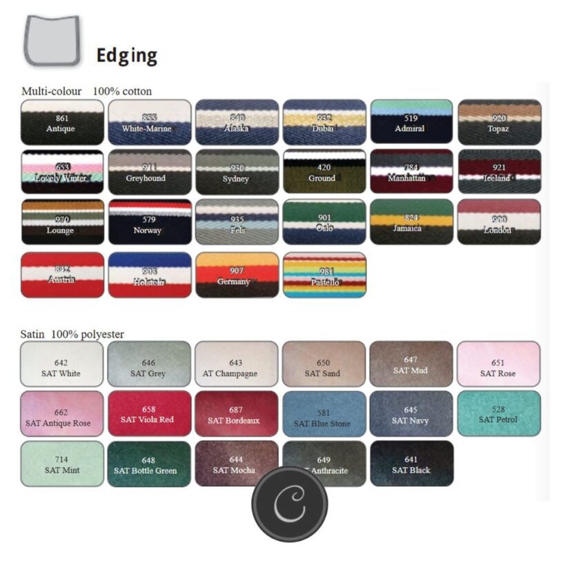 Equest dekje rand multi satin