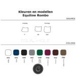 Kleuren en modellen Equiline Rombo