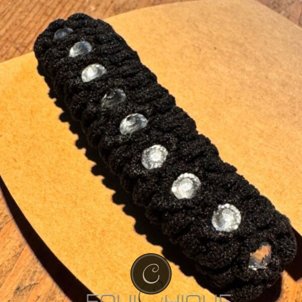 Knot elastiek met strass