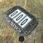 Startnummer zwart glitter