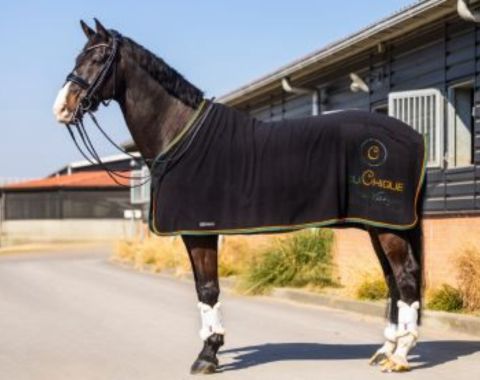 Equiline deken met borduring