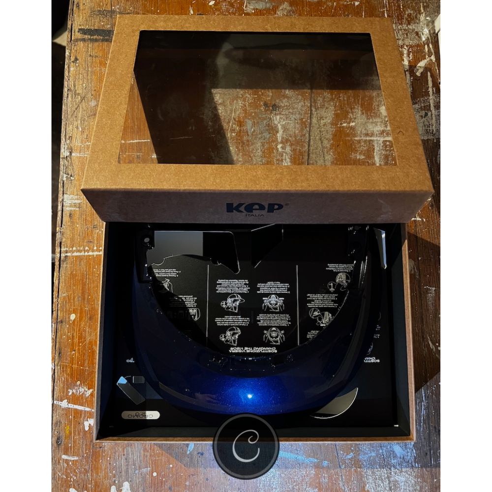 KEP Italia Box Polo klep Polish Blauw