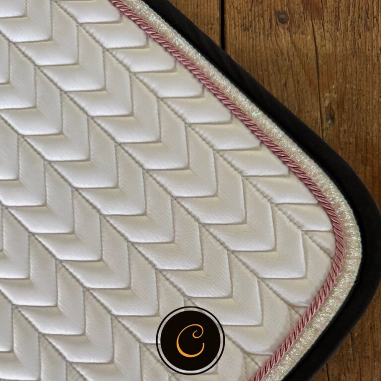 equest arrow wit pink zwart glitter