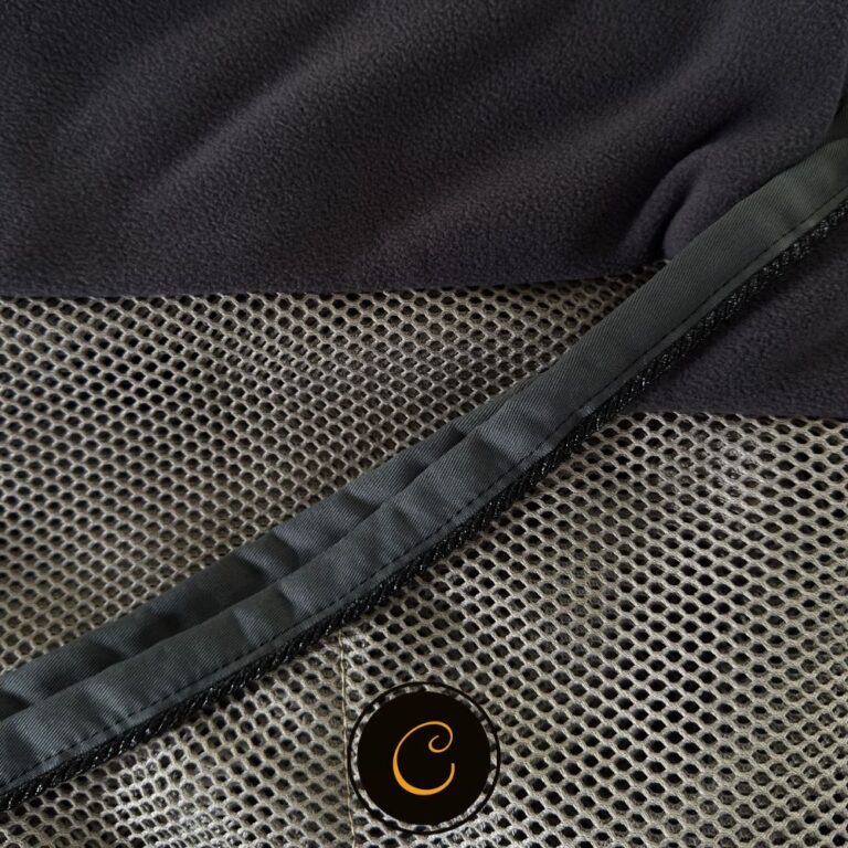 equest bicolor grijs deken vliegen deken met een dunne fles op de rug