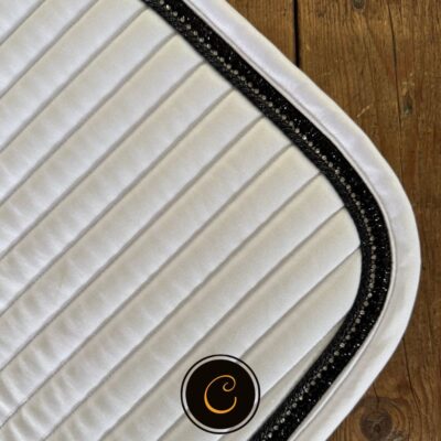 equest fineline wit zwarte glittertape