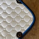 equiline octagon spring dekje AB Pony maat wit navy royal