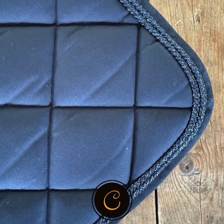 Equiline Rombo dressuur dekje navy lurex navy blauw