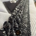 Equiline Octagon Wit Zwart zwart glitter tape zwart lurex